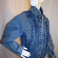 Vintage Ruth Douglas Jean Jacket, Size M - Thumbnail 1