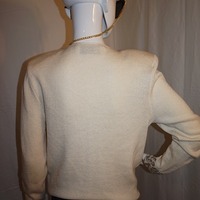 Vintage Epic Cream Sweater, Size M-L - Thumbnail 3
