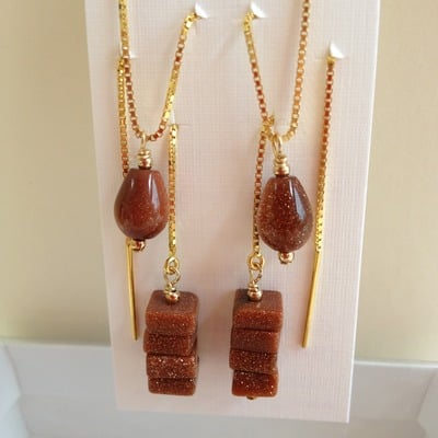 2 hole gold stone - Thumbnail 4