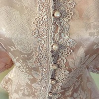 Size 7/8 (fits like SZ 4) Cachet Lace Peplum Suit - Thumbnail 4