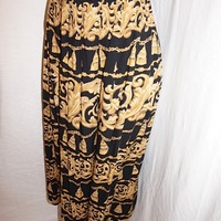 Vintage Studio C Black/Gold Skirt Size 2x-3x - Thumbnail 2