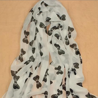 Cute Bow Velvet Scarf - Thumbnail 1