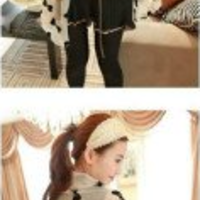 Cute Bow Velvet Scarf - Thumbnail 2