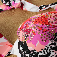 Flower White Tankini - Thumbnail 2