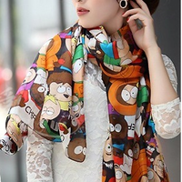 South Park Silk Scarf - Thumbnail 2