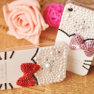 3d hello kitty bow bling iphone 4 case - Thumbnail 1
