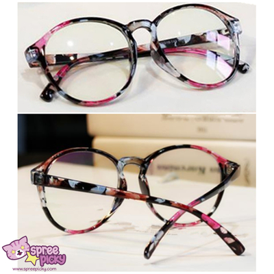 Retro elegant floral patterns supple big glasses sp151668