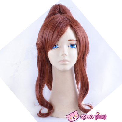 Sailor moon sailor jupiter kino makoto brown wig with pony tail 2 pieces sp151663 - Thumbnail 1