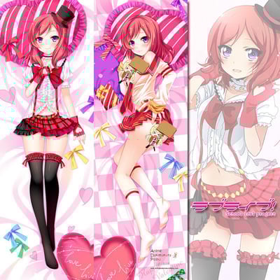 Brand new nishikino maki - love live dakimakura hugging body pillow case anime cover h2595