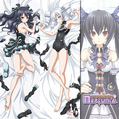 Brand new noire - hyperdimension neptunia dakimakura hugging body pillow case anime cover h2575
