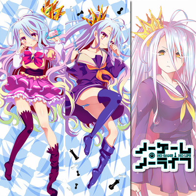 Brand new shiro - no game no life dakimakura hugging body pillow case anime cover mgf 6011
