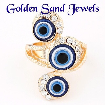 Evil eye swirl ring - Thumbnail 5