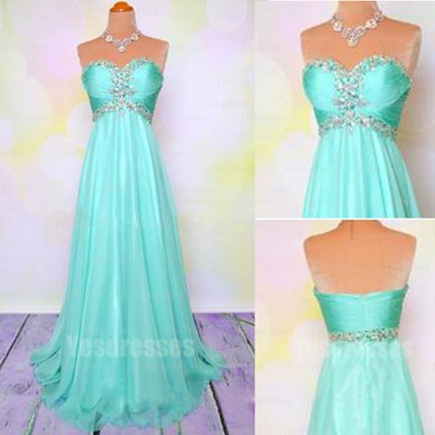 Long prom dress, blue prom dress, pretty prom dress, popular prom dress, sweet heart prom dress, pd15112