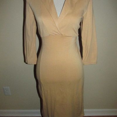 Size 6 khaki pencil dress - Thumbnail 3