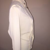 Vintage Pleated Blouse Size 8 - Thumbnail 2