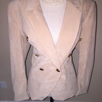 Size 10 90's Vintage Double Breast Blazer - Thumbnail 1