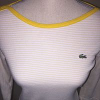 Size 10 Lacoste Boatneck Striped Shirt - Thumbnail 2
