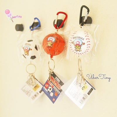 Chopper onepiece sports squishy extendable keychain