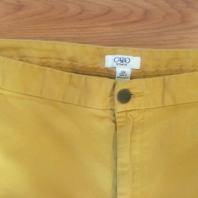 Cato women sz 26w yellow jeans - Thumbnail 4