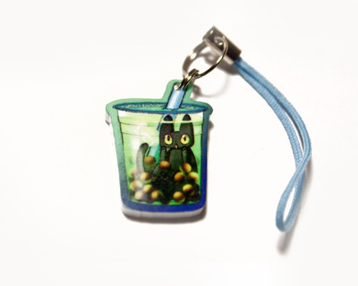 BubbleTea Cat Charm