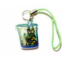 BubbleTea Cat Charm - Thumbnail 1