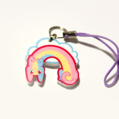 Rainbow cat charm