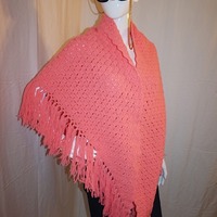 Vintage Peach Throw, One Size Fits All - Thumbnail 1