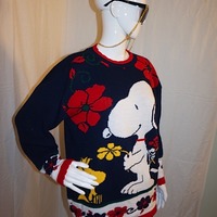 Vintage Snoopy Sweater, Size XL - Thumbnail 1