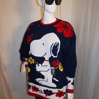 Vintage Snoopy Sweater, Size XL - Thumbnail 2