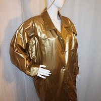 Vintage Wippette Gold Raincoat, Size 2X-3X - Thumbnail 1