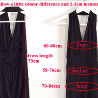 Backless Halter Mini Dress - Thumbnail 4