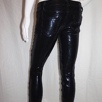 Vintage Blank NYC Black Sequins Pants, Size S - Thumbnail 2