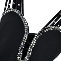 Low Cut Backless Mini Dress - Thumbnail 3