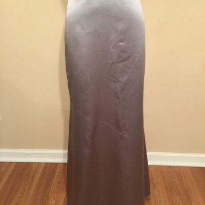 Formal full length silver skirt size 10