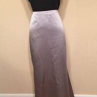 Formal Full Length Silver Skirt Size 10 - Thumbnail 3