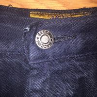 Vintage Black Denim Pencil Skirt - Thumbnail 2