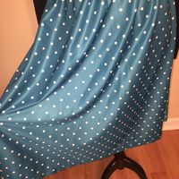 Turquoise Polka Dot Skirt - Thumbnail 1