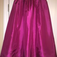 Fuchsia Pleated Skirt Size 14 - Thumbnail 4
