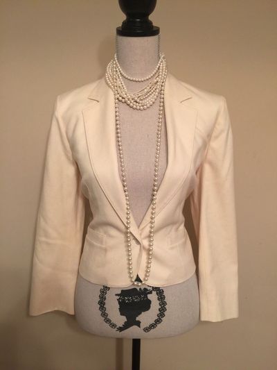 Vintage Pendleton Ivory Cropped Jacket/Blazer