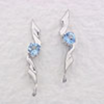 Blue topez with zig zag