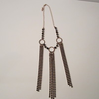 NEW Midnight Swarovski 3 Ring Bling Necklace - Thumbnail 4