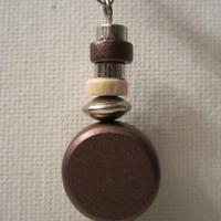 NEW Boho Bronze & Opal Chunky Necklace and Earring Set - Thumbnail 3