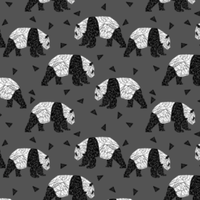 Charcoal panda leggings