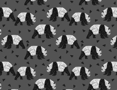 Charcoal Panda Leggings 