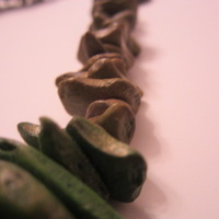 NEW Boho Forest Green BAM BAM Stone Necklace - Thumbnail 1