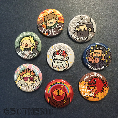 Lotr pin set (8)