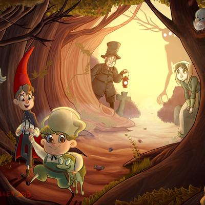 Over the garden wall print