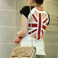 UK Flag Hollow Back Shirt  - Thumbnail 1