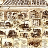 Asbury Park, Ocean Grove, New Jersey and Vicinity in 1897 - Bird's Eye View, Map, Aerial, Panorama, Vintage, Antique, Fine Art, Wall art - Thumbnail 4