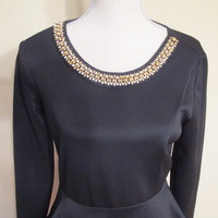 NEW Sexy Peplum Open Back Dress - Thumbnail 1